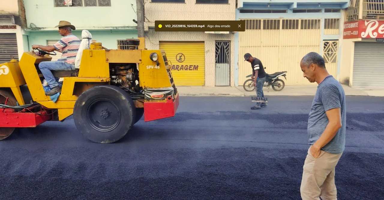 Camacã: As obras de asfalto da Rua Mário Batista estão em ritmo acelerado